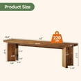 thumbnail image 6 of Tribesigns 63" Solid Wood Entryway Bench, Farmhouse Wooden Shoe Bench Seating Benches with Thickened Legs, Bench End of Bed, 6 of 6