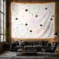 thumbnail image 6 of Pastel Spiderwebs and Black Spiders on White Background, Playful Gothic for Halloween Decor Lovers, Cute Wall Decor, Halloween Gift, Tapestry Wall Hanging for Bedroom and Dorm, 6 of 7