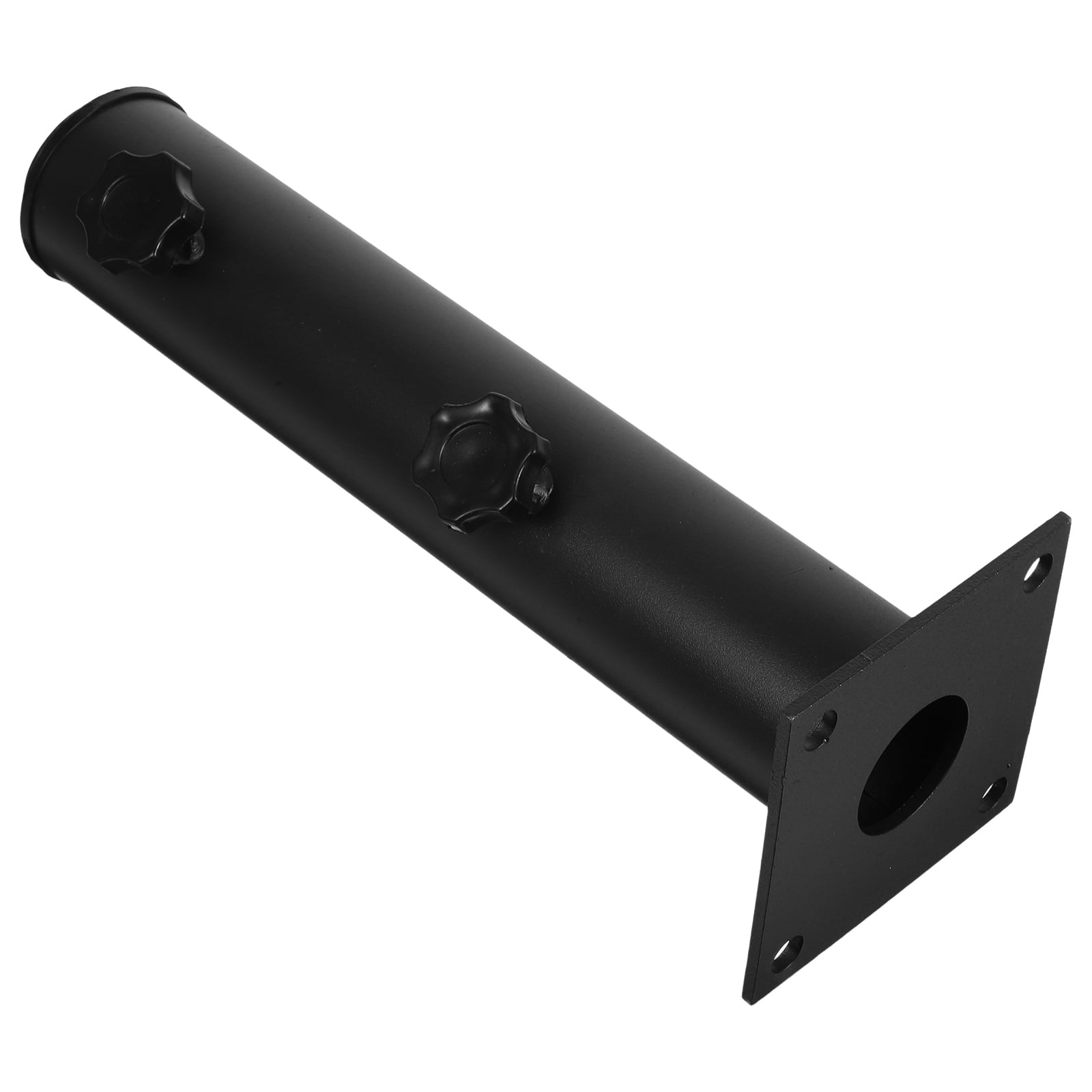 Heavy Duty Outdoor Umbrella Base Stand with Tube and Flat Iron Plate for Patio Deck Beach Poolside Use Adjustable 1 Holder