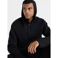 thumbnail image 5 of Athletic Works Men's Fusion Knit Full-Zip Jacket, Sizes XS-3XLT, Rich Black, 5 of 6