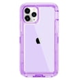 thumbnail image 3 of 3 IN1 For iPhone 15 14 11 12 13 Pro Max MINI XR XS X XSMAX SE 6 7 8 Plus Transparent Shockproof Armor Glossy Plain Phone Cover, 3 of 5