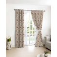 thumbnail image 3 of Vintage Pink Botanical Blackout Curtains for Bedroom/Living Room, Thermal Insulated Kitchen Curtains, Spring Floral Summer Birds Grommet Darkening Window Treatment Drapes 42"x63"x2, 3 of 8