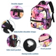 thumbnail image 3 of Fragmented Flowers Adjustable Shoulder Strap Beach Backpack with Large Capacity, Printed Design, Lightweight, 3 of 6