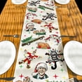 thumbnail image 5 of Camino De Mesa Navideño Para Vacaciones, Cubierta De Mesa Navideña Roja Y Verde, Decoración Navideña De Temporada De Invierno, Decoraciones Navideñas Para Fiesta En El Hogar, 5 of 5