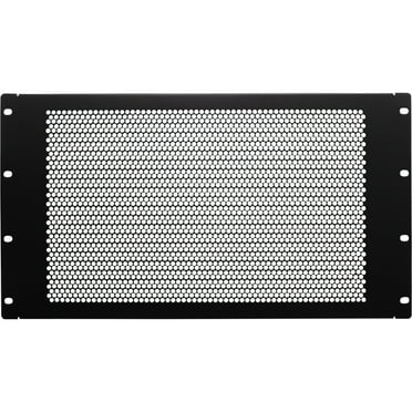 Navepoint 6U Blank Rack Mount Panel Spacer With Venting For 19-Inch Server Network Rack Enclosure Or Cabinet Black