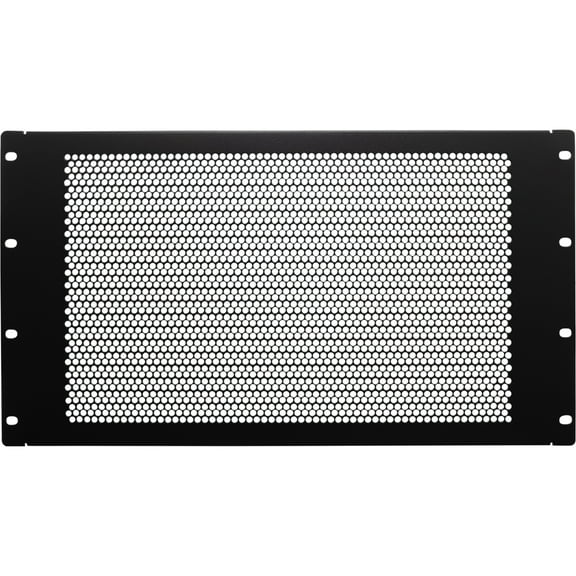 Navepoint 6U Blank Rack Mount Panel Spacer With Venting For 19-Inch Server Network Rack Enclosure Or Cabinet Black