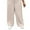 Apricot, variant on Plus Size Suit Pants Plain Straight Leg Khaki 0XL (12)