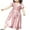 Rose Gold-667, variant on Big Discount,3-8 Year Kids Solid Color Sequin Dress, Short Sleeves, Round Neck, Zipper Front, Fashionable Party Wear, Casual Play, Comfortable Fabric Perfect for Layering|Polyester,Rose Gold