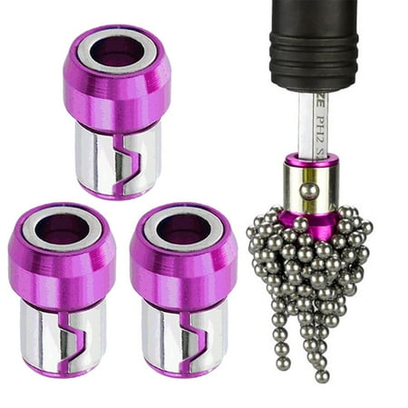 

Leke Purple Magnetic Screwdriver Bits Heads Magnetizer Magnetic Ring For 6.35mm Hex