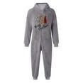 thumbnail image 4 of Wuxian Girls Outfits Christmas Fuzzy Wool Thermal Hooded Romper Funny Embroidery Print Zipper One Piece Bodysuits Jumpsuit Winter Warm Soft Thick Lined Sofy Cozy Dailywear,Grey,7-8 Years, 4 of 4