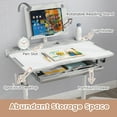 thumbnail image 4 of Gymax Kid's Study Desk & Chair Set w/Tilt Desktop Book Stand Footrest Bar for Toddlers Grey, 4 of 6