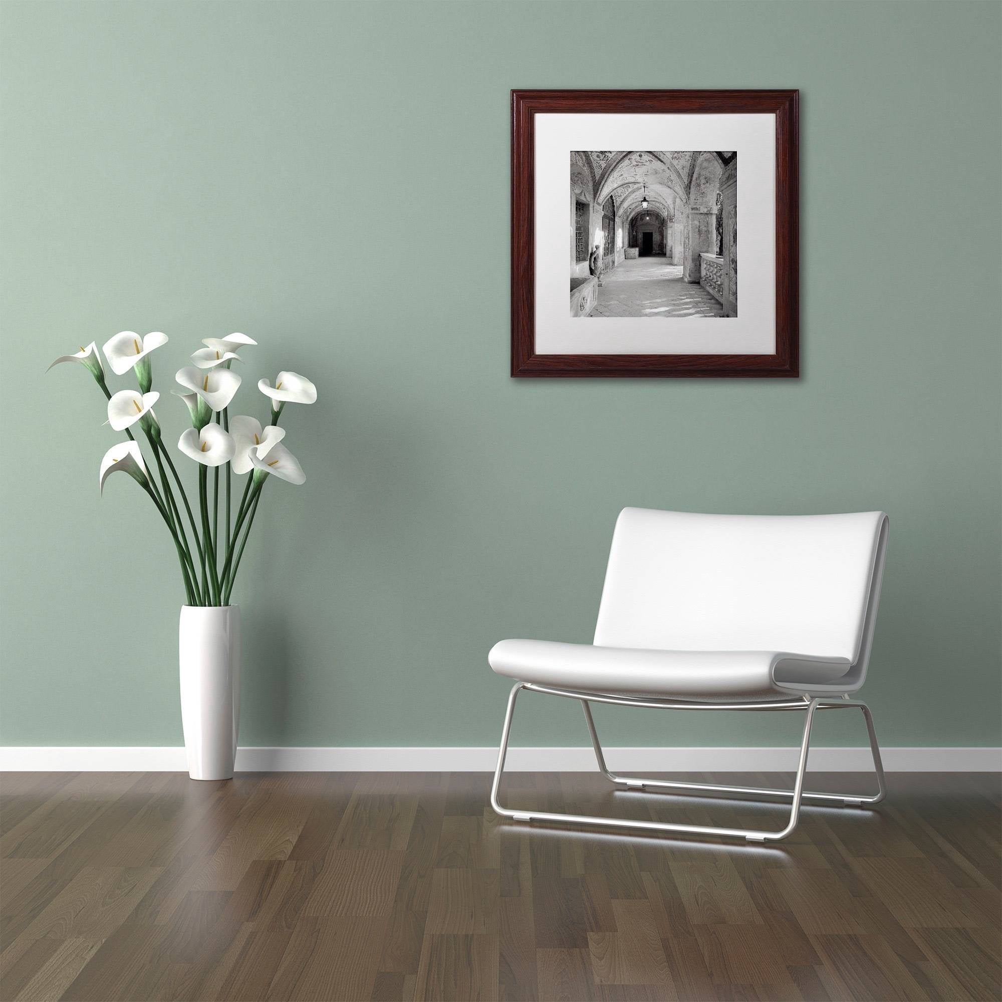 Trademark Fine Art "Padova I" Canvas Art by Alan Blaustein, White Matte, Wood Frame