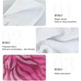 thumbnail image 5 of GZHJMY Kitchen Hanging Hand Towels for Bathroom Decorative with Hanging Loop Pink Zebra Animal Look Set of 2 Soft Absorbent Funny, 5 of 7