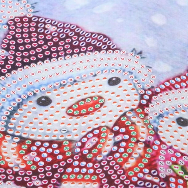 Rhinestone Painting 30x40cm Snowman Waterproof Exquisite Bright Colors Pressure Relief Antioxidant Rhinestone Art Kits