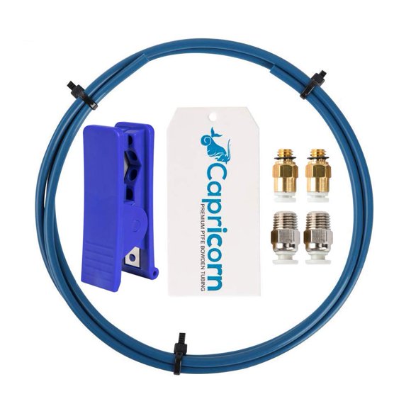 Tubo de PTFE Capricorn Bowden de 1 m, serie XS, 1,75 mm, con accesorios