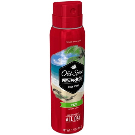 Contemporary Body Spray - Old Spice Re-Fresh Fresher Collection Fiji Body Spray 3.75 oz. Aerosol Can