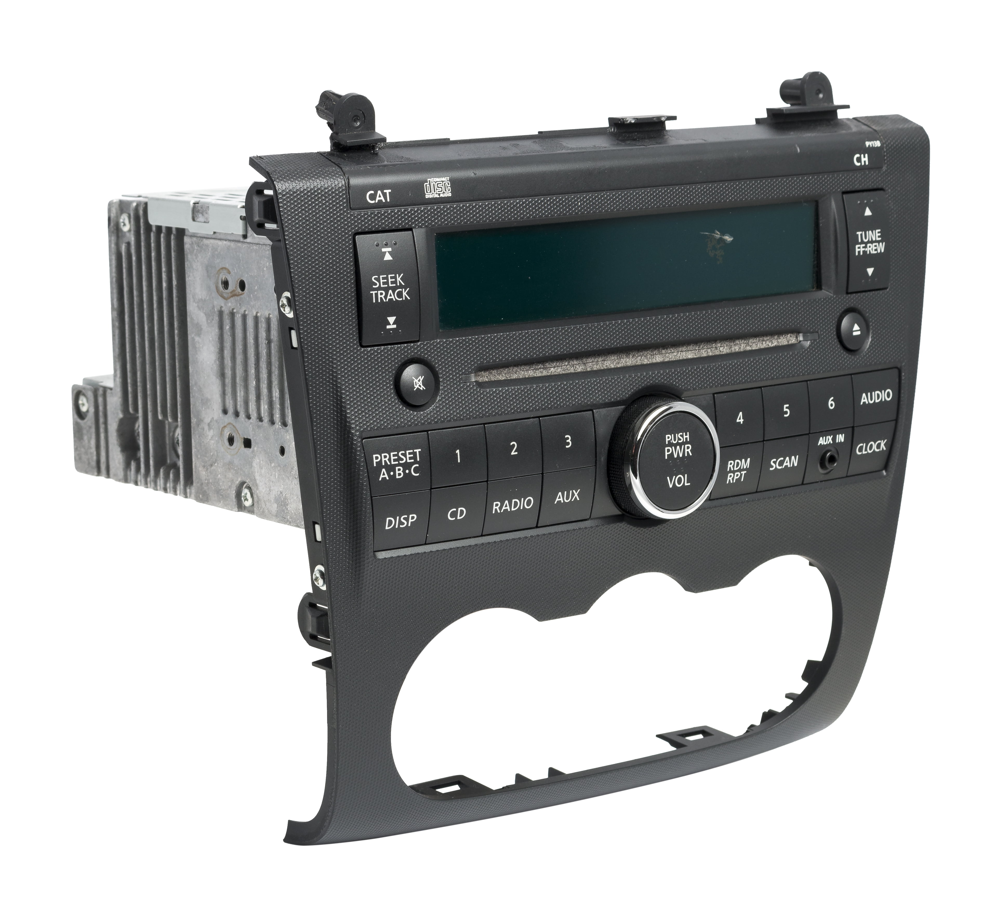 Restored 2007-09 Nissan Altima Radio AM FM Single CD Aux Input 28185JA000 Face PY13B (Refurbished)