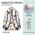 thumbnail image 5 of Dog Head and Dog Paw Print Backpack for School, Cute School Bag with Adjustable Shoulder Straps and Padded Back, 15.3"x11"x7.1", 5 of 5