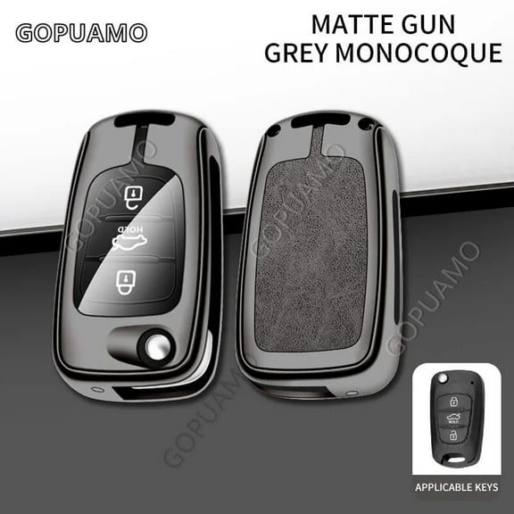 For KIA E 3 buttons key case Rio K2 K3 K5 Ceed Cerato Sportage Soul Remote Key Case Car Key Cover Zinc alloy leather Key case