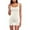 #01Beige, variant on Women Workout Romper Yoga Ribbed Square Neck One Piece Seamless Tank Top Jumpsuit Blue S