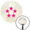 thumbnail image 1 of Pink Fleet Admiral Clear Metal Flake Shift Knob with M16 x 1.5 Insert Shifter Auto Brody, 1 of 1