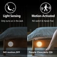 thumbnail image 4 of 3Pack LED Motion Sensor Lights Indoor, Closet Lighting, Battery Operated Night Light, Warm White, 4 of 5