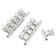 thumbnail image 1 of 10 Pcs Paper Ticket File Stainless Steel Springy Binder Clips, 1 of 5