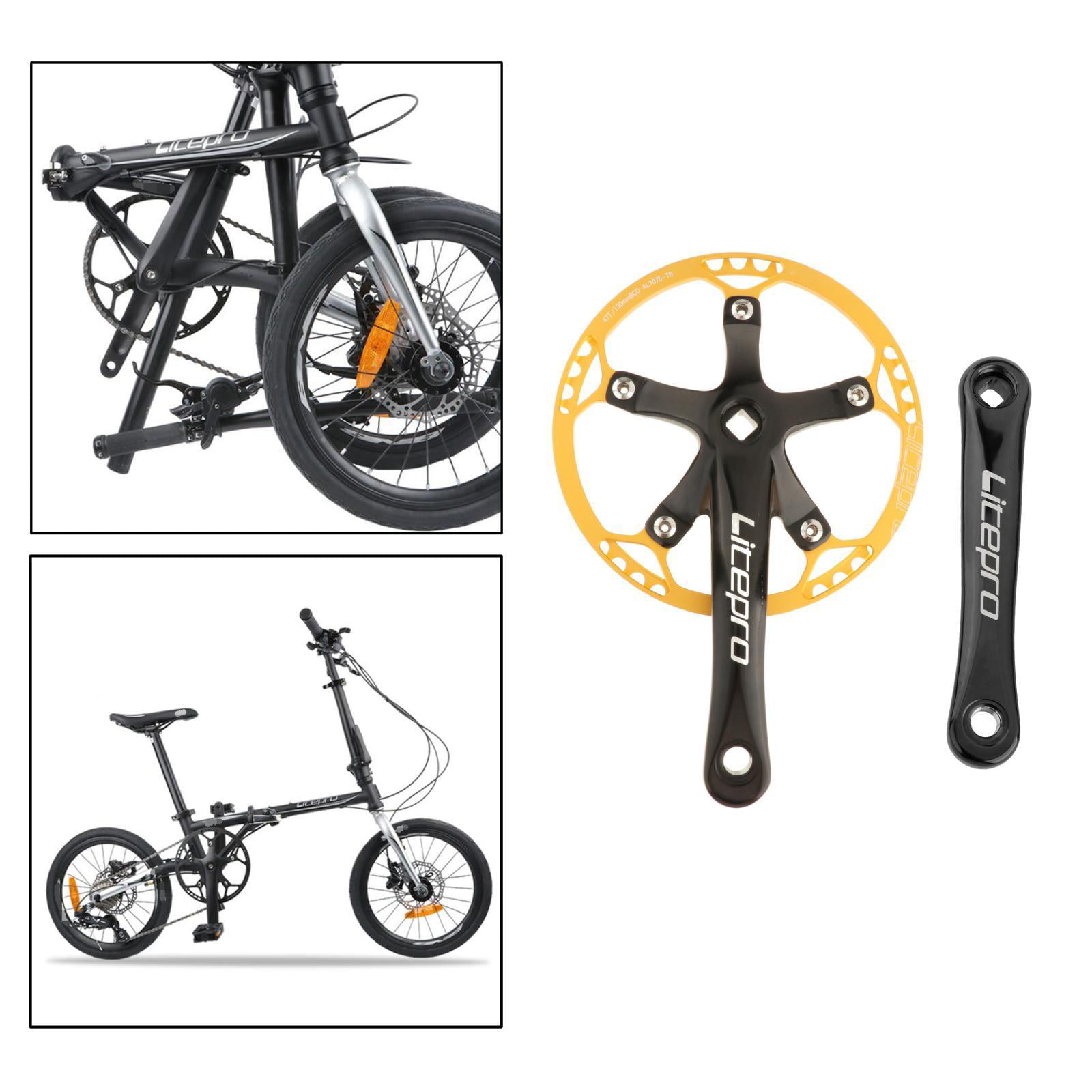 Crank Sprocket and Bottom Bracket Kit 170mm D DOLITY Lightweight Left & Right Bike Crankset Aluminum Alloy Bicycle Chainring Bolts BCD 130mm 
