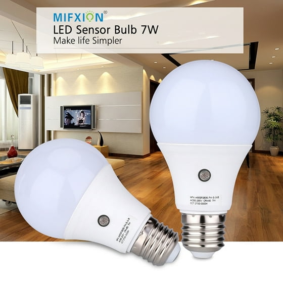 2pcs E27 6000k Led Dusk To Dawn Sensor Light Bulbs Built In 2pcs E27 6000k Led Dusk To Dawn Sensor Light Bulbs Built In Photosensor Detection Auto Switch Indoor Outdoor Lighting Lamp 7 W Cool White