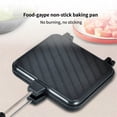 thumbnail image 5 of Gifts onlyliua Double‑Sided Nonstick Sandwich Press Grill Pan Cast Iron Style Stovetop Sandwich Maker Flip Grill for Burgers Panini Eggs Breakfast Camping Kitchen, 5 of 8