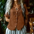 thumbnail image 3 of TGSLY Lace Crochet Trim Placket Tops for Women Notched V Neck Short Sleeve Blouses Loose Fit Dressy Casual Full Button Front Solid Color Tshirts XL, 3 of 7