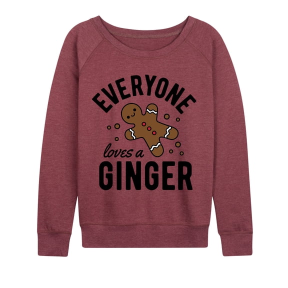 Instant Message - Everyone Loves Gingerbread Man - Women's French Terry Long Sleeve Pullover
