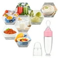 thumbnail image 5 of Feeding spoon with bottle,Use Soft With Bottle Silicone Bottle Spoon Bottle Comes With Use Silicone Spoon Feeder And Versatile And Spoon Use Soft Spoon Bottle Buzhi Baby Spoon Bottle Use, 5 of 7