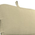 thumbnail image 4 of Jordan Manufacturing Sunbrella 74" x 22" Spectrum Sand Solid Rectangular Outdoor Chaise Lounge Cushion with Ties and Hanger Loop, 4 of 11