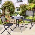 thumbnail image 1 of Gymax Outdoor Patio Furniture 3PCS Garden Backyard Folding Bistro Set, 1 of 8
