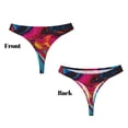 thumbnail image 3 of Balery Colorful Abstract Swirls Tangas de Algodón para Mujer con Estampado – Ropa Interior Sexy, Transpirable, G-string-Small, 3 of 6