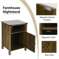 thumbnail image 3 of 4 EVER WINNER Farmhouse Nightstand, End Table for Bedroom Living Room, Side Table, Oak, 3 of 7