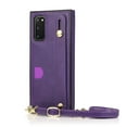 thumbnail image 5 of Dteck Case For Samsung Galaxy S20 Plus(6.7 inches),Luxury PU Leather Adjustable Strap Shockproof Rubber Protective Back Phone Kickstand Hybrid Cover,Purple, 5 of 6