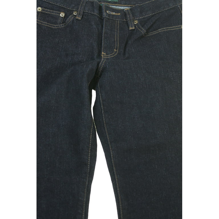 Lauren Jeans Co. Navy Classic Straight Leg Jeans 2 Walmart