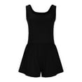 thumbnail image 5 of lcziwo Womens Athletic Romper Workout Running Onesie Shorts Jumpsuits Gym Yoga Tennis Skort Rompers Beach Vacation Outfits Mothers Day Gifts Black XXL, 5 of 9