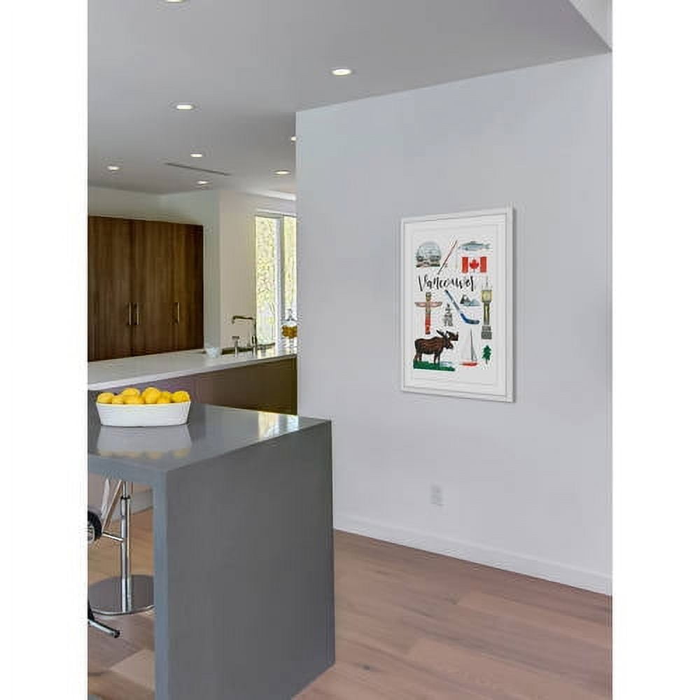 Marmont Hill "Vancouver Motif" By Molly Rosner Framed Painting Art Print, 12.0" x 1.5"
