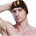thumbnail image 3 of FYBTO Swimming Cap Halloween Pumpkin Unisex Adult FYBTO Polyester, 3 of 4