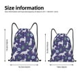 thumbnail image 2 of Daiia Cute Dog Pattern Drawstring Backpack, Gym Bag, Lightweight Backpack, Water-Resistant Bag Travel Sports Backpack, Fitness Bag, Yoga Bag-Small, 2 of 6