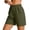 Army Green, variant on Twczz Womens Athletic Shorts with Zipper Pockets- Drawstring Baggy Lightweight Elastic Waist Quick Dry Workout Gym Shorts Army Green Size XL