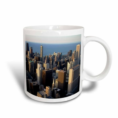 3dRose Lake Michigan waterfront, Chicago, Illinois - US14 DFR0138 - David R. Frazier, Ceramic Mug, 11-ounce