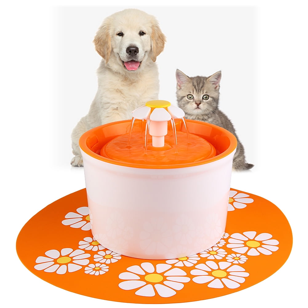 Dog/Cat Automatic Water Fountain Pet Drinking Bowl Dispenser & Filters & Mat  Pad