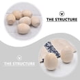thumbnail image 5 of 12 Pcs Handmade Wooden Eggs Home Decor Toys Simulation Craft Fake Coloring Painting Childrens, 5 of 6