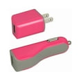 thumbnail image 2 of Reiko brand for iphone Se/ 5s/ 5 1 Amp 3-in-1 Car R Wall Adapter With Cable In Hot Pink, 2 of 4