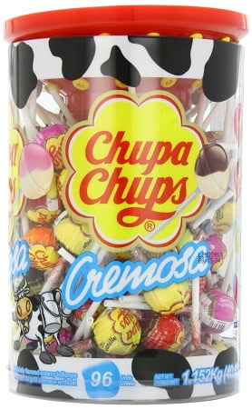 Chupa Chups Cremosa Lollipops, (Pack of 96) by