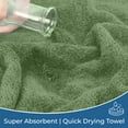 thumbnail image 3 of Dan River 3 Piece Towel Set Soft Quick Drying Cotton Bath Towel For Gym, Spa and Bathroom - Sage, 3 of 11